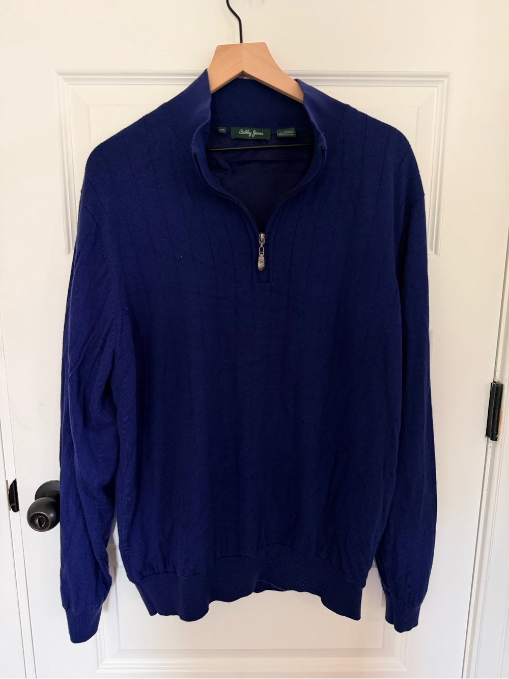 Bobby Jones Merino Wool 1/4 zip pullover